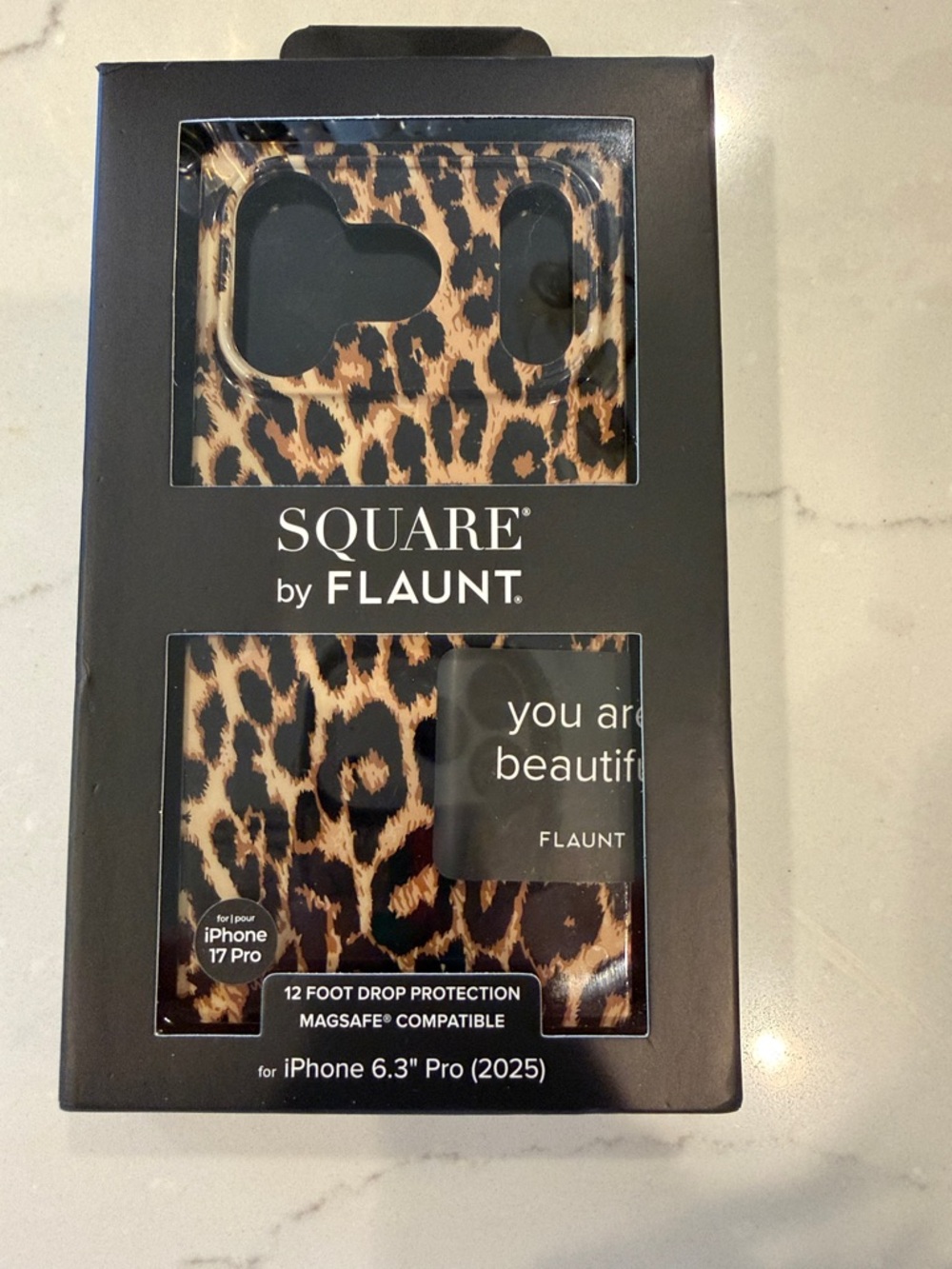 Square by Flaunt Leopard Print iPhone 17 Pro Case - Brown - Picture 2 of 4